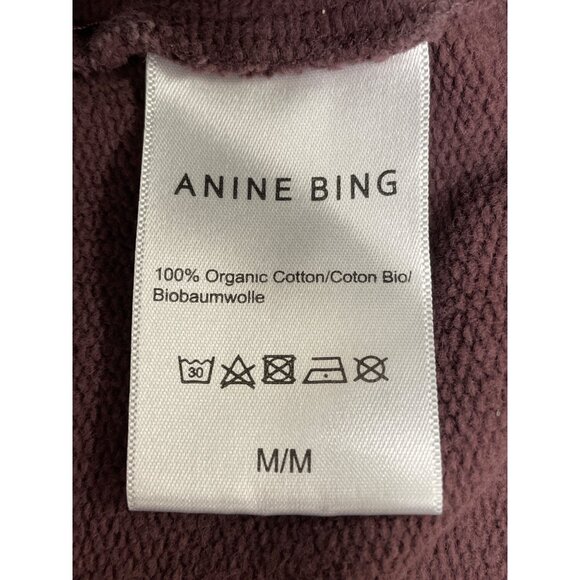 Anine Bing Womens Pink Ombre Sweatshirt Graphic Casual Crewneck Sz M - Picture 8 of 11